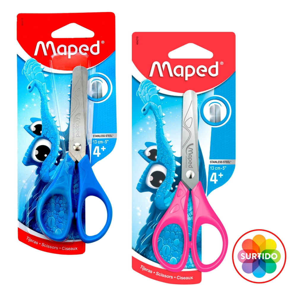 Tijera Maped Essentials 13 Cm Blister - Unidad