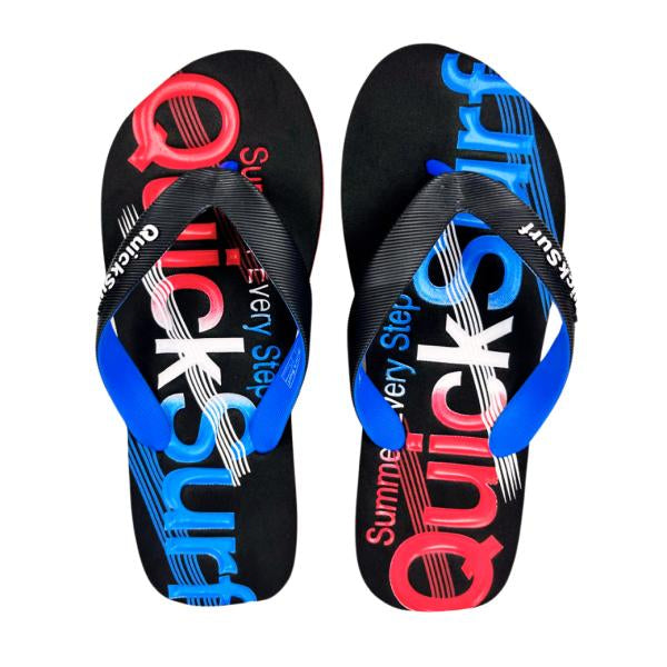 Sandalia De Hombre Color Negro/Azul/Rojo 40