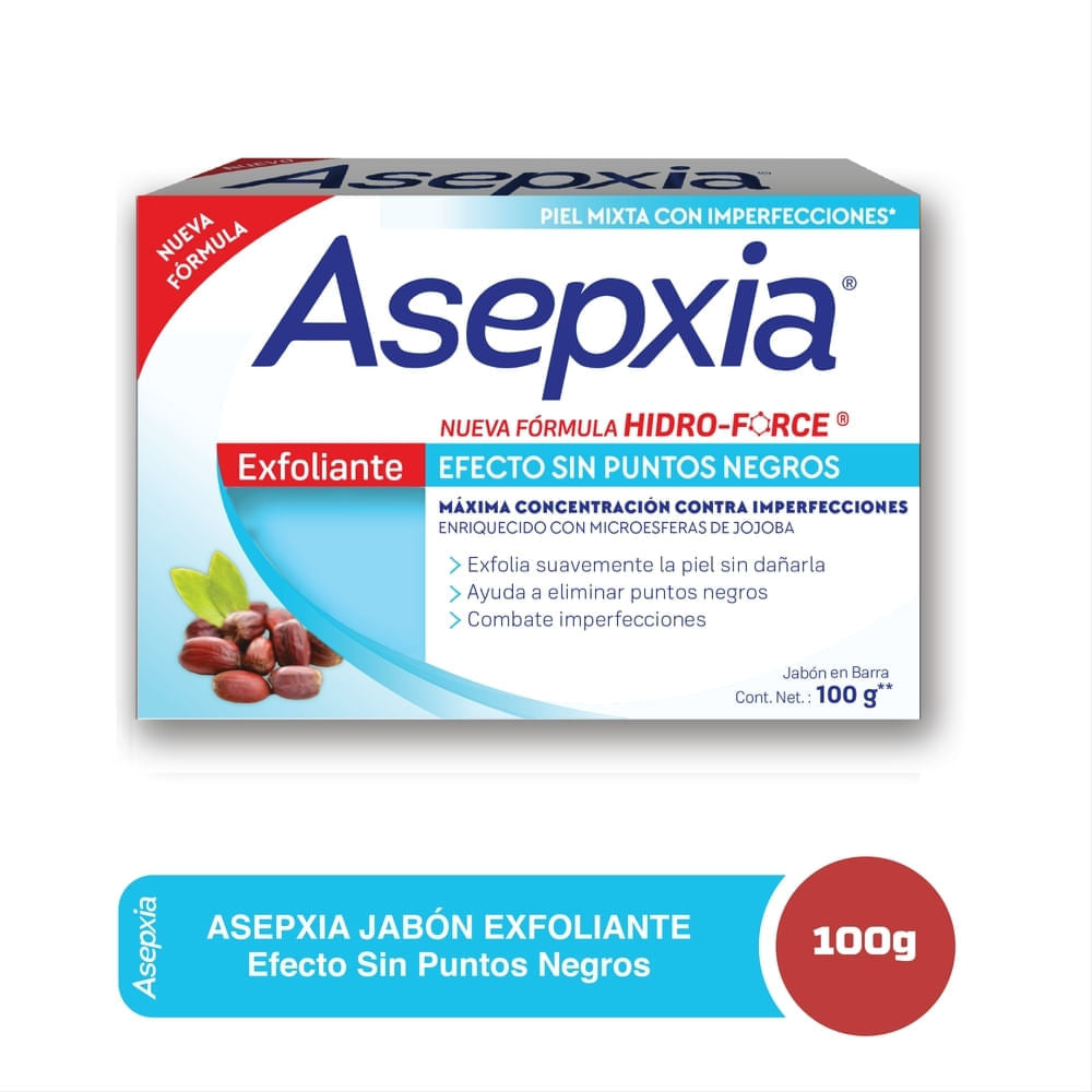 Jabón Facial Asepxia Exfoliante - 100 G