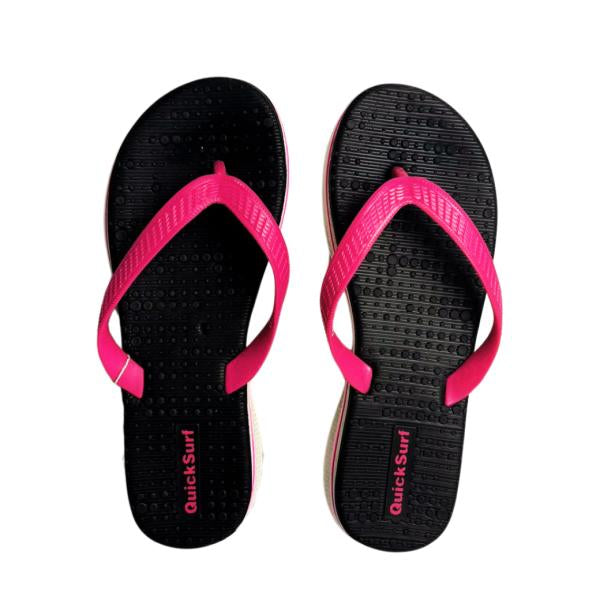 Sandalia De Mujer Color Negro/Rosado 36