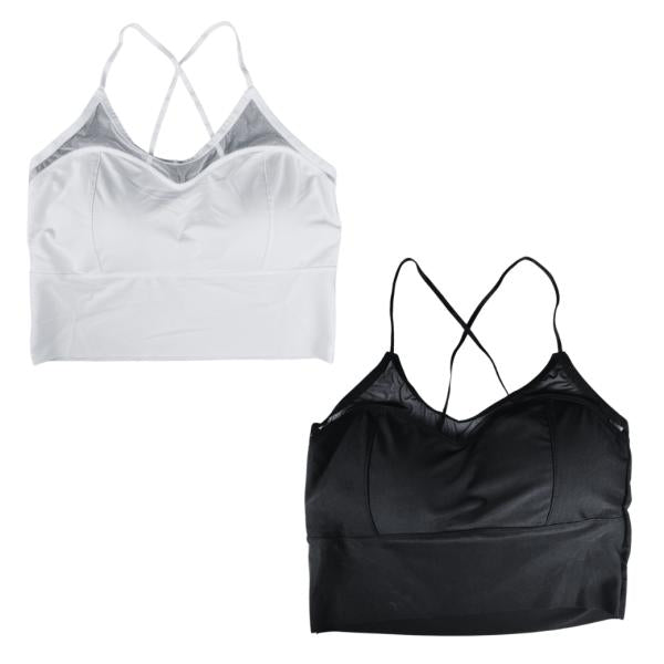 Top Tirantes Cruzados - Talla L Blanco