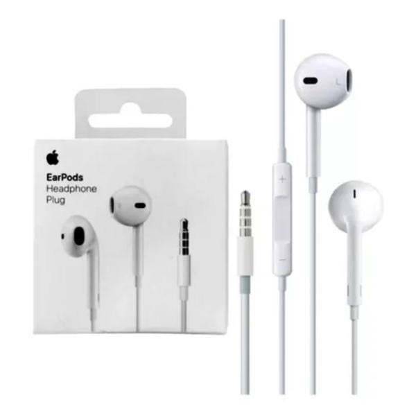 Audifonos Manos Libre 3.5 Iphone 4/5/5S/6  1.1 "M" Blanco