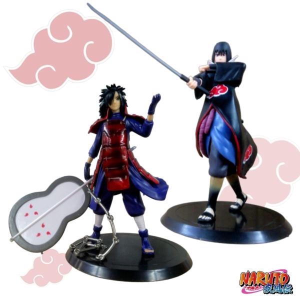 Set De 2 Figuras The Last Uchiha Madara/Sasuke 15Cm En Bolsa - Naruto