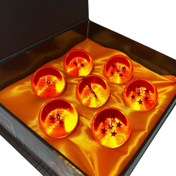 🐉 Set de 7 Esferas del Dragón – Dragon Ball, 4,5 cm, Edición Premium