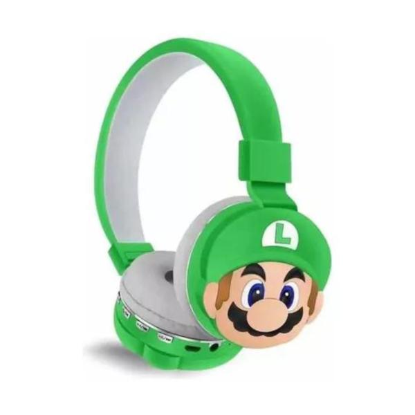 Audifono Bluetooth Diseño Mario Bros Ah-806Q Verde