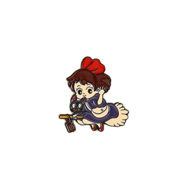 Pin Metalico De Kiki (Entrega A Domicilio) - Studio Ghibli