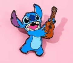 Pin Metalico De Stitch Ukulele