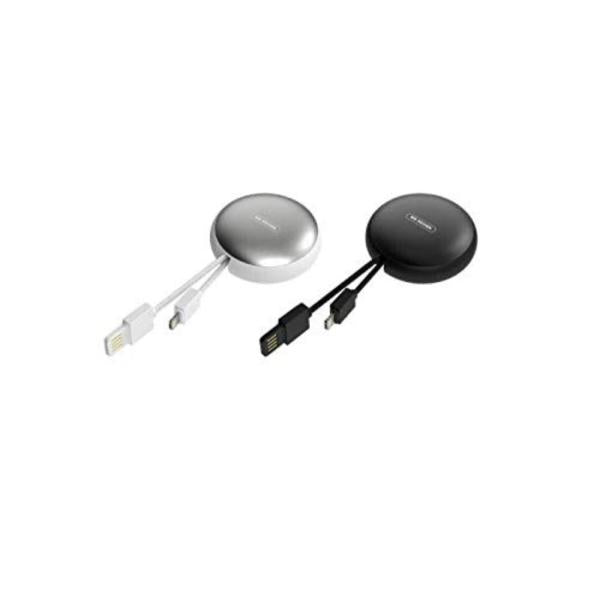 Cable Usb Lightning Wdc-063 Dragon Elastic  2M Wk Negro