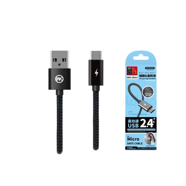 Cable Usb Micro B Wdc-093M Negro