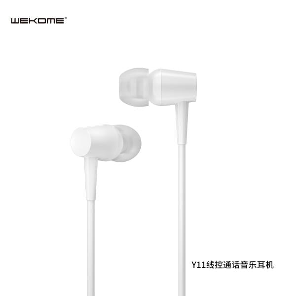 Audifonos Manos Libre 3.5 Modelo Y11 Wk Desing Blanco