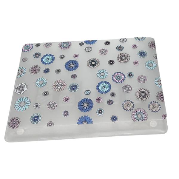 Estuche Mate Macbook 13.3" A1706 Con Diseño Flores Azules (Ddc-144)