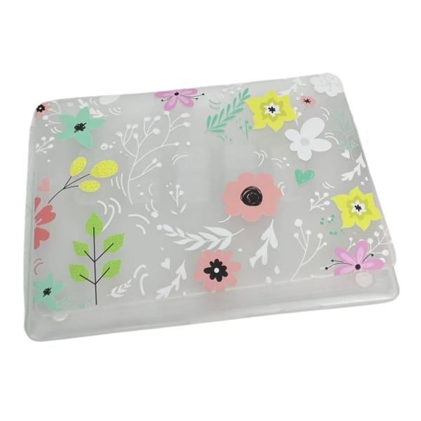Estuche Mate Macbook Pro 14.2" A2442 Con Diseño Flores Colores (Ddc-145)