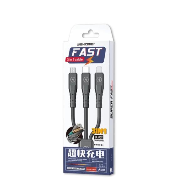 Cable Usb Multiplataforma Wdc-153Th Serie Fulnen Wk Desing Negro