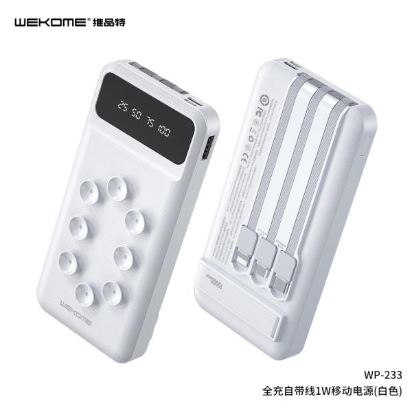 Bateria De Emergencia Wp-233 10000Mah Wk Desing Blanco