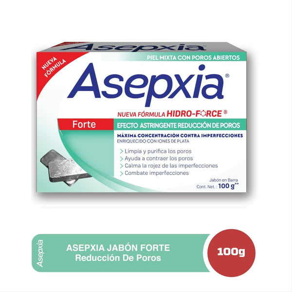 Jabón Facial Asepxia Forte Reductor Poros- 100 G