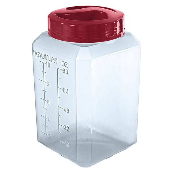 Recipiente Guateplast Granos Y Pastas Rojo Chef- 5lb