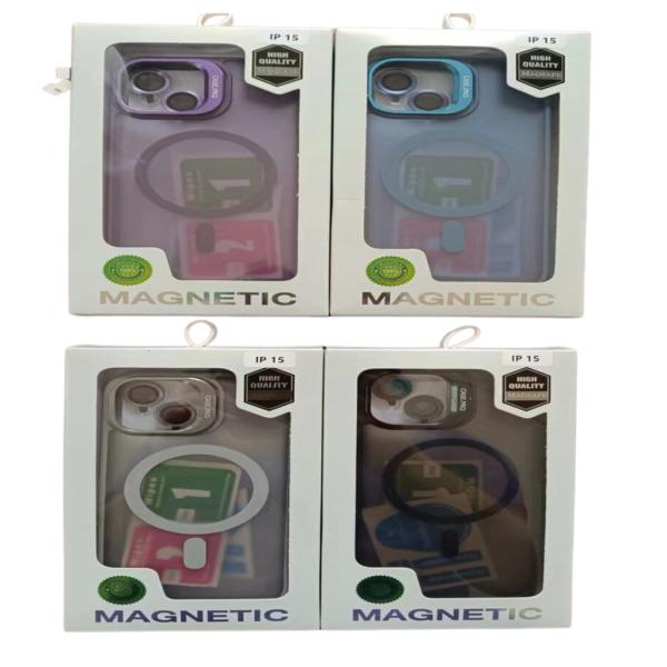 Estuche  Ahumado Con Magsafe Y Anillos Para Camara Samsung S23 Ultra