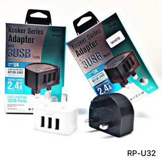 CARGADOR CUBO CASA RP-U32 REMAX NEGRO