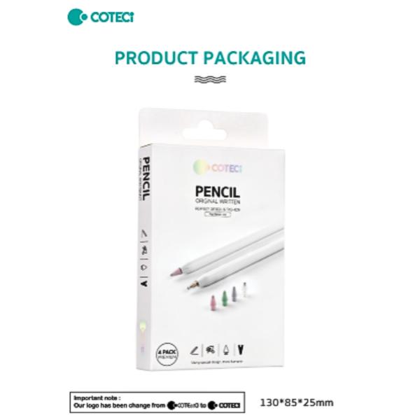 Juego De 4 Puntas Universales Para Apple Pencil 1/2 Gen Modelo Cs7075 Coteci