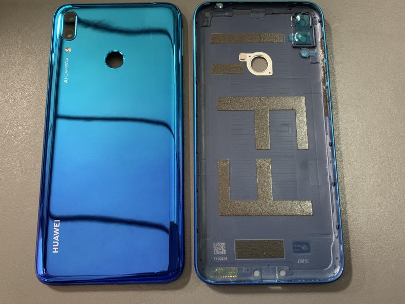 Tapa Huawei Y7 2019 Celeste-azul Con Marco