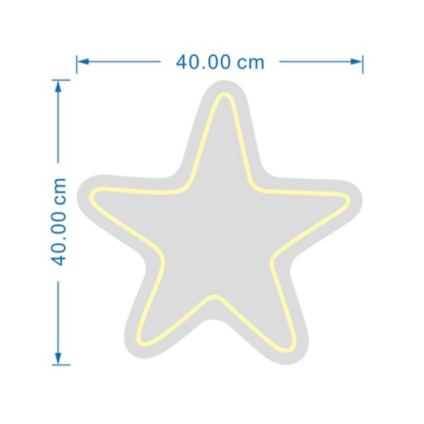 Rotulo Luz Neon Estrella