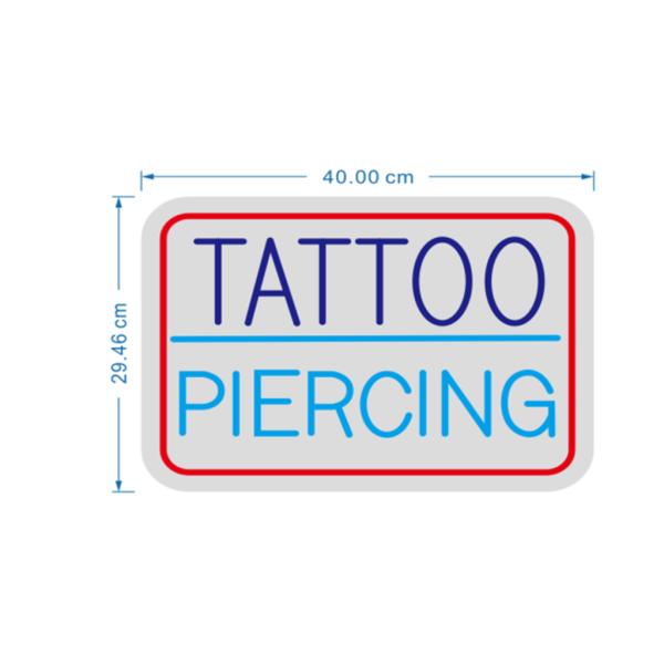 Rotulo Luz Neon Tattoo Piercing