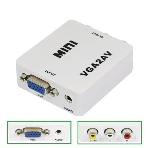 Convertidor Adaptador Vga A Rca Av