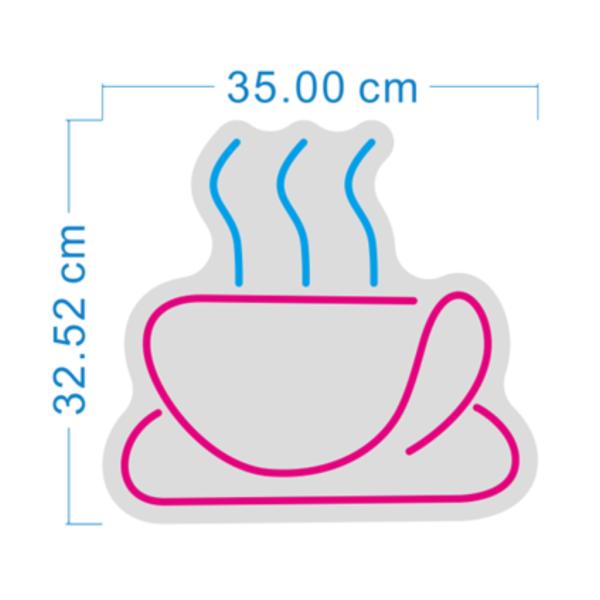 Rotulo Luz Neon Taza Cafe