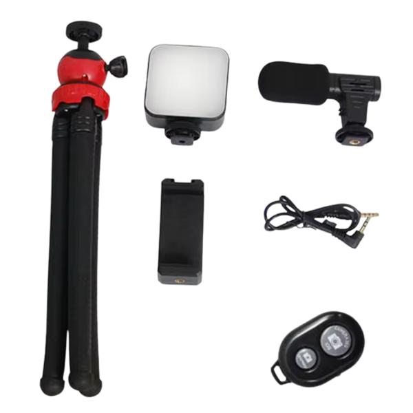 Tripode Con Luz Led Y Microfono Modelo Ay49G