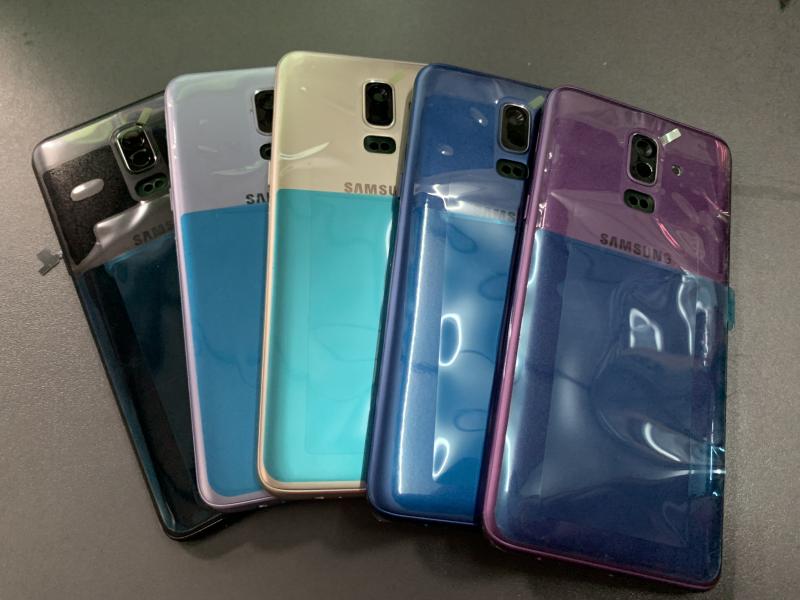 Tapa Samsung Galaxy J8 2018 J810 Celeste Con Marco