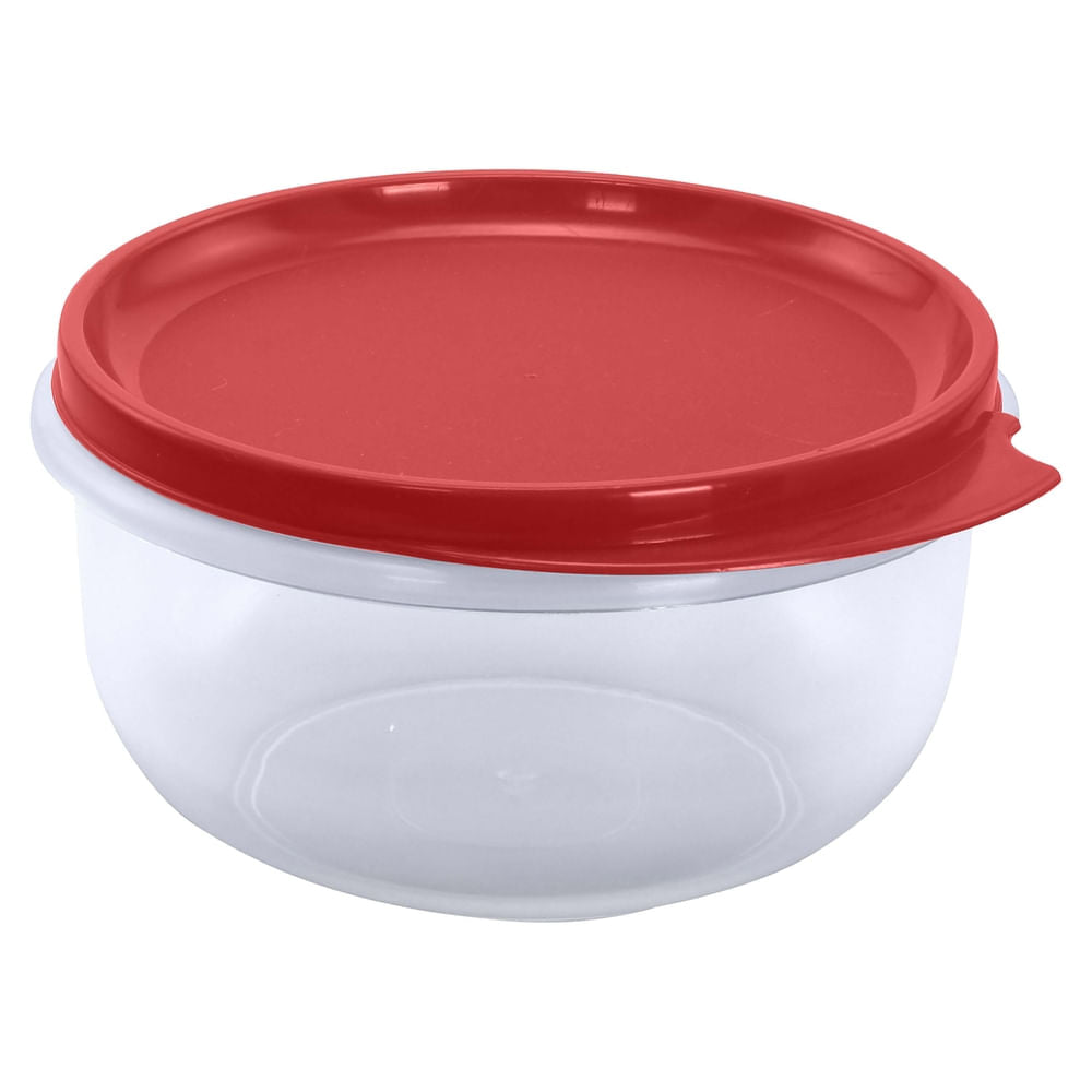 Tazon Guateplast Plástico Tamaño Mediano Color Rojo -830 Ml