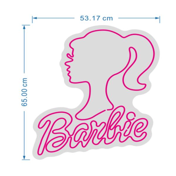 Rotulo Luz Neon Barbie