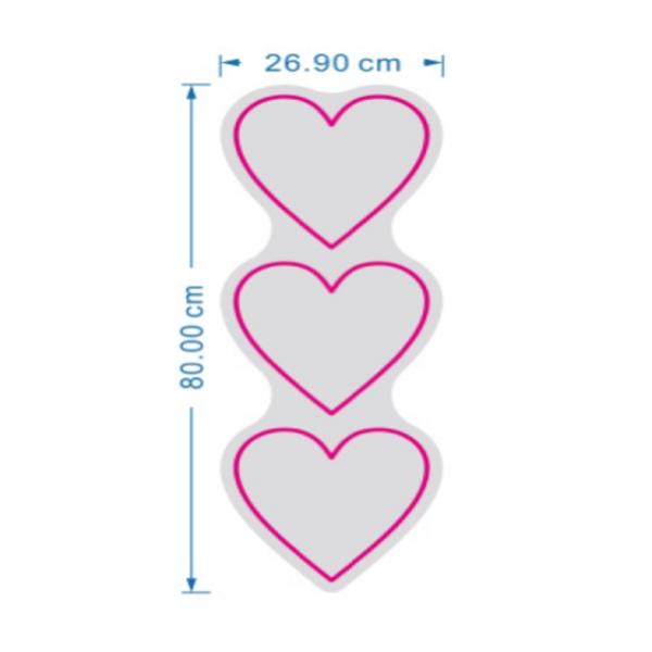 Rotulo Luz Neon Corazones