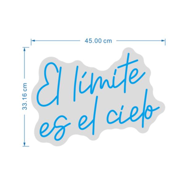Rotulo Luz Neon El Limite Es El Cielo