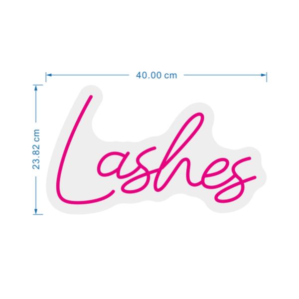 Rotulo Luz Neon Lashes