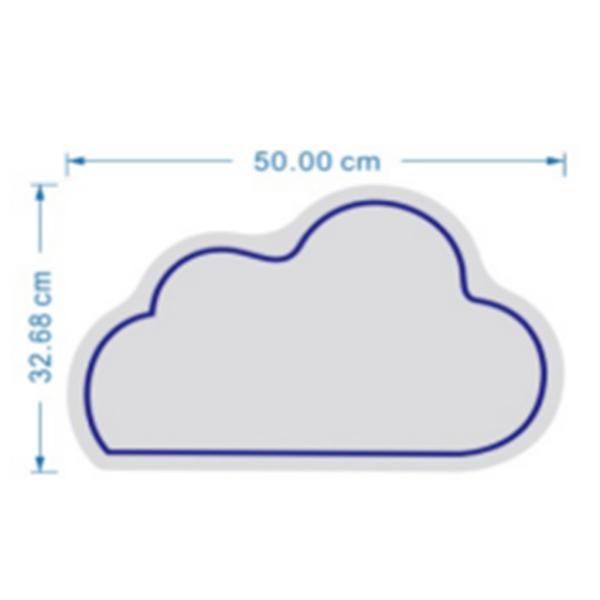 Rotulo Luz Neon Nube Azul
