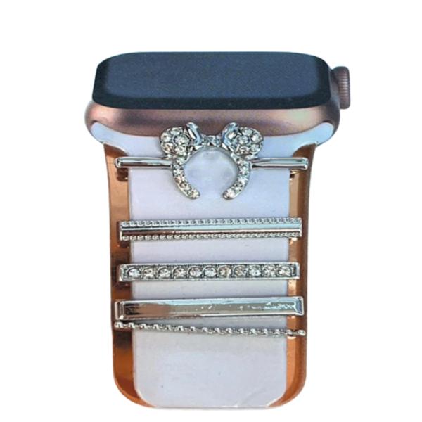 Set De Accesorios Para Banda De Reloj Minnie/Plateado