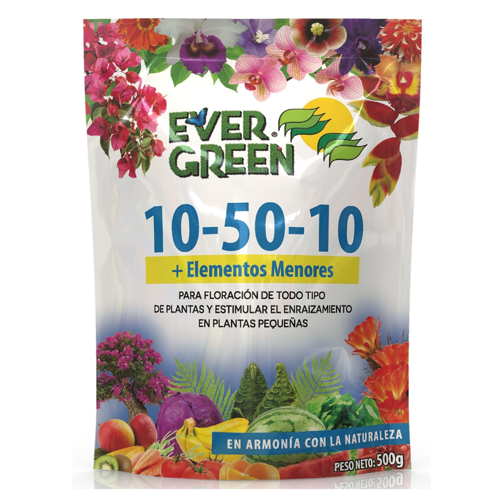 Fertilizante En Polvo Ever Green Para Estimular La Floración - 500 G