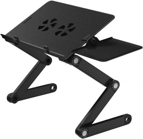 Ventilador Base Para Laptop Dos Abanicos Para La Cama Y Multifuncion Color Negro