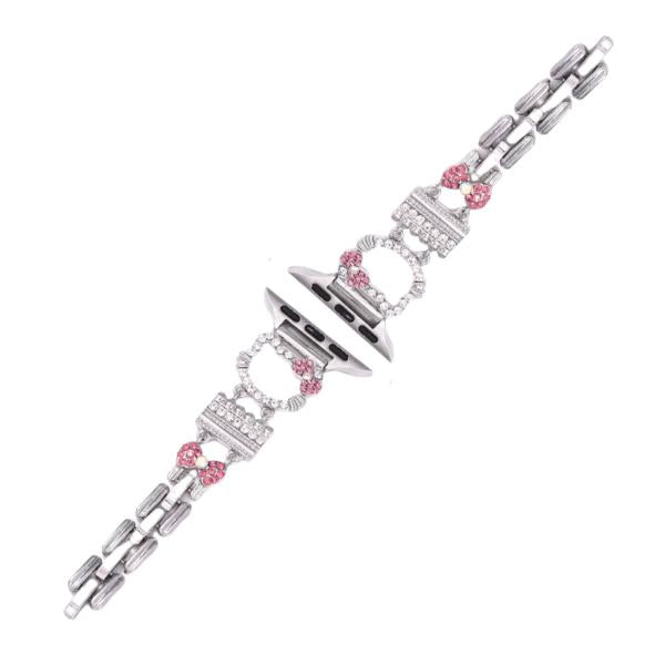 Banda Para Reloj Diseño Kitty/Plateado 38/41 Mm