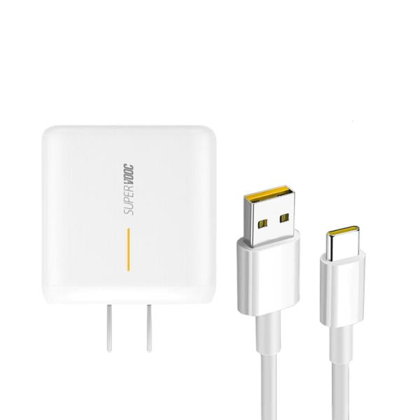 Cargador Cubo Casa Realme X50 Pro Inteligente Con Cable Tipo-C 6A 6 Amperios