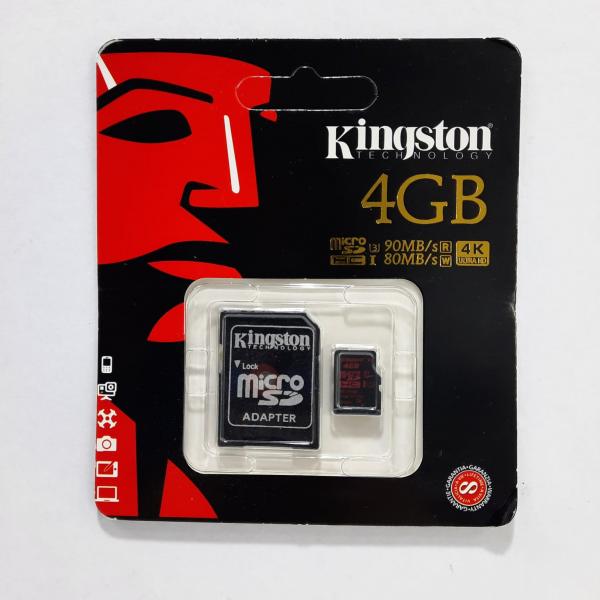 Memoria Micro Sd Kingston 4Gb Blister Negro