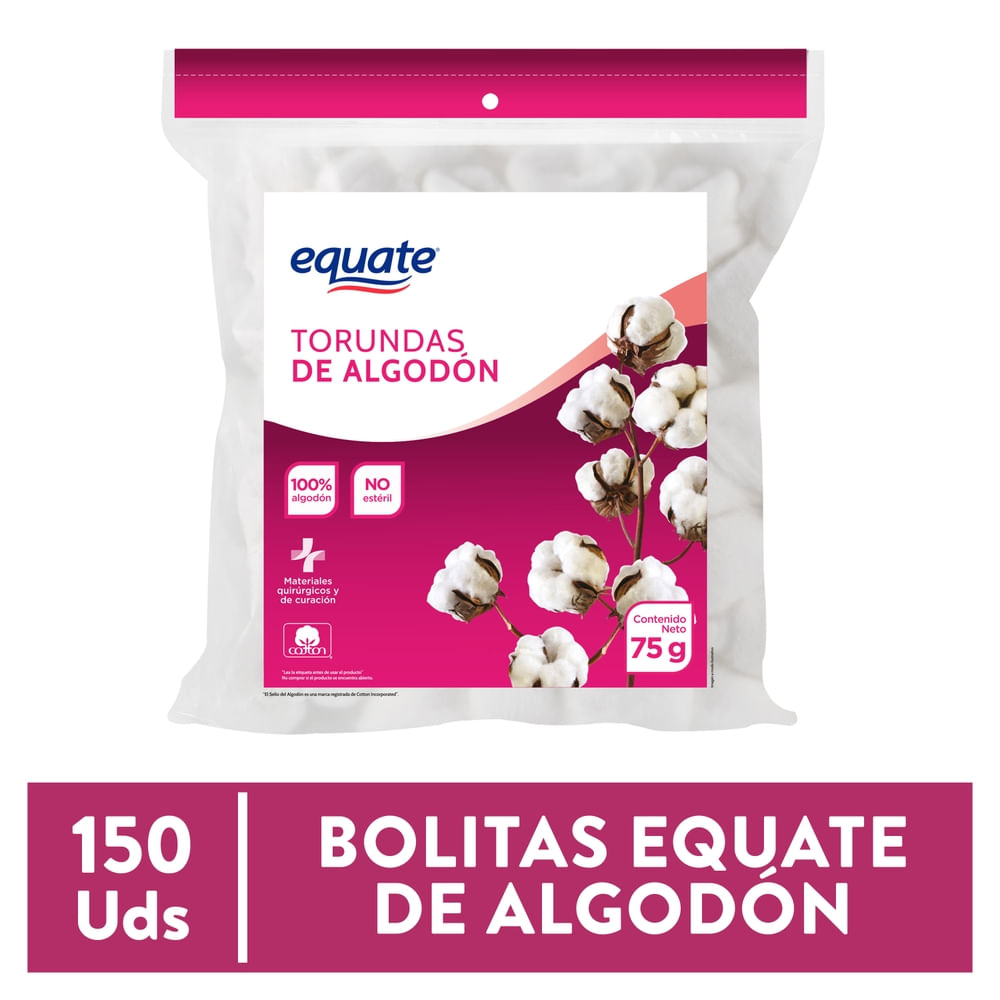 Bolitas Equate De Algodón - 150 Uds