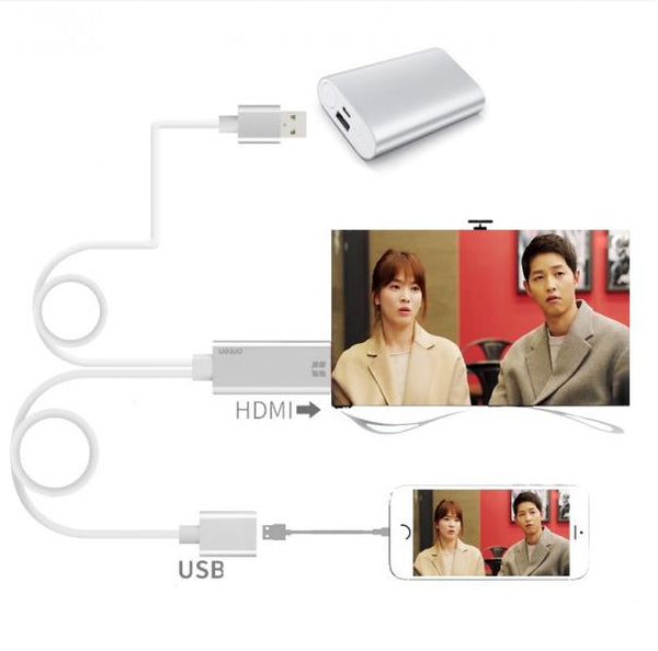 CABLE ADAPTADOR USB HEMBRA 3.0 A HDMI TIPO B +USB MACHO 2.0 OTN- 7562A ONTEN