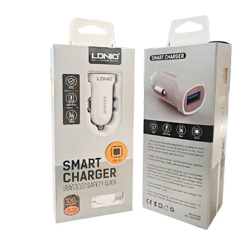 Cargador Carro C17 Ldnio Lighthing Blanco