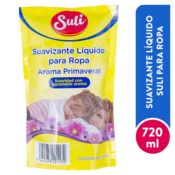 Suavizante Líquido Para Ropa Suli Aroma Primaveral Doypack - 720 Ml