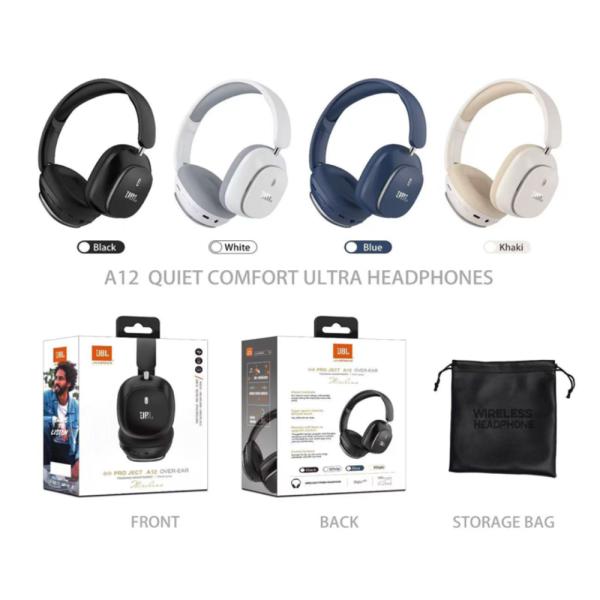 Audifono Bluetooth Jbl Modelo A12 Negro