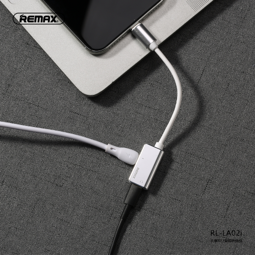 CABLE 2 USB LIGTHING A 3.5 HEMBRA ENJOY SPLITTER RL-LA02I BLANCO