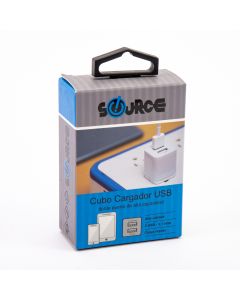 Cubo Cargador Doble USB 3.1amp