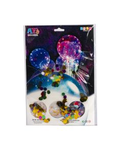Globo Transparente Con Confeti 20pulg